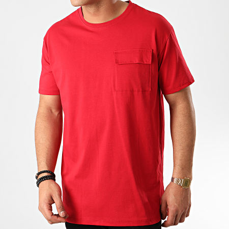 Frilivin - Tee Shirt Poche 13812 Rouge