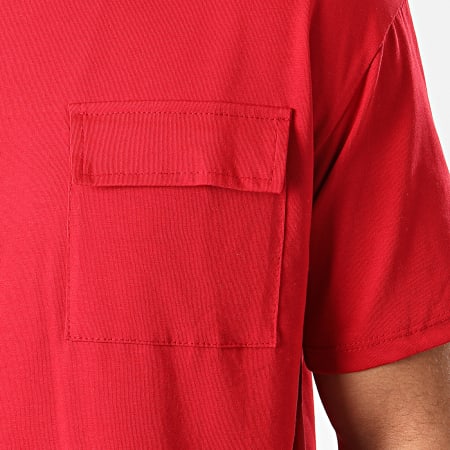 Frilivin - Tee Shirt Poche 13812 Rouge