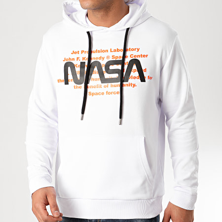 NASA - Sweat Capuche Space Force Blanc