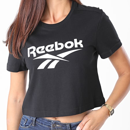 Reebok - Tee Shirt Crop Femme Classics Vector FK2754 Noir