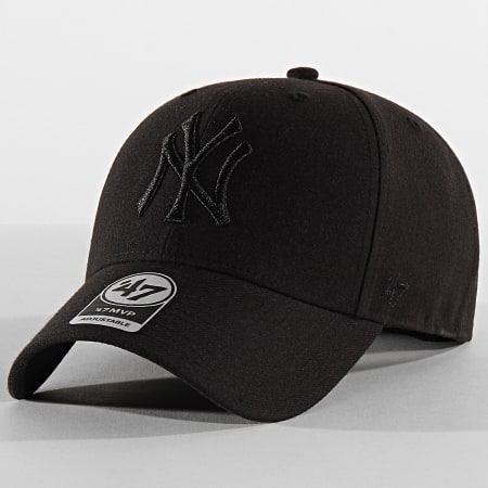 '47 Brand - Casquette MVP Adjustable MVPSP17WBP New York Yankees Noir Noir