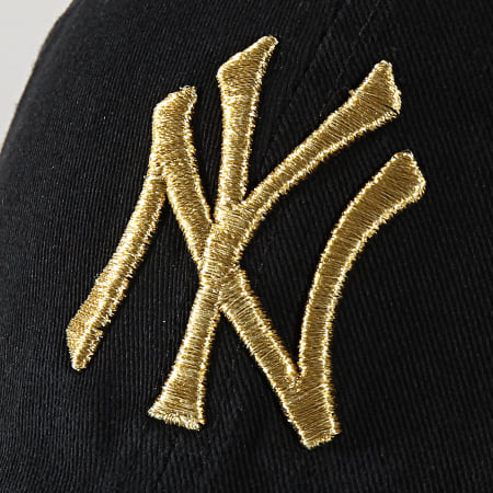 '47 Brand - Casquette '47 Metallic Clean Up Adjustable MTCLU17GWS New York Yankees Noir Doré