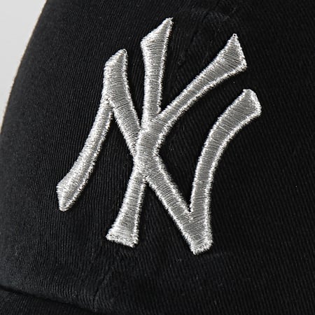 '47 Brand - Casquette '47 Metallic Clean Up Adjustable MTCLU17GWS New York Yankees Noir Argent