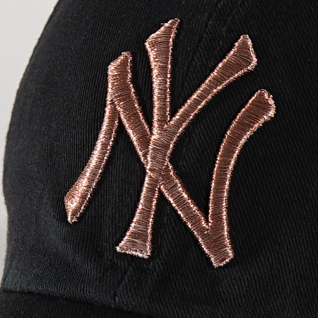 '47 Brand - Casquette '47 Metallic Clean Up Adjustable MTCLU17GWS New York Yankees Noir Rose