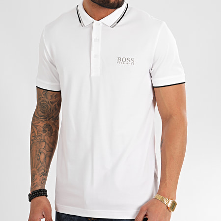 BOSS - Polo Manches Courtes Paddy Pro 50326299 Blanc