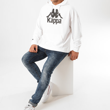 Kappa - Sweat Capuche Authentic Tenax 3111GBW Blanc