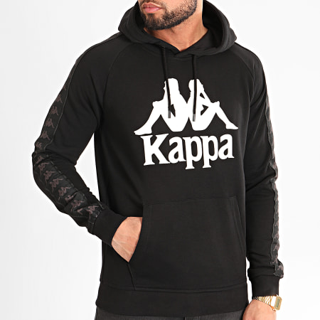 Kappa - Sweat Capuche A Bandes Hurtados 3111HWW Noir