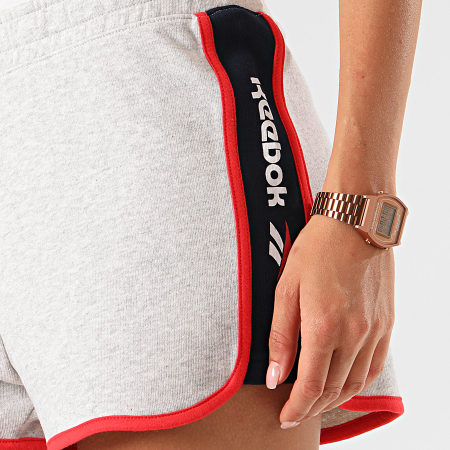 Reebok Short Jogging Femme A Bandes Classic Linear FK2767 Gris Chine LaBoutiqueOfficielle