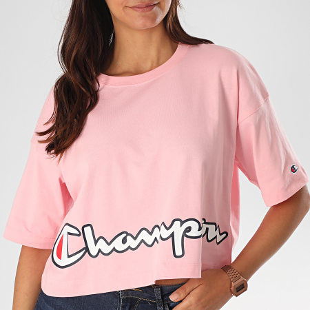 Champion - Tee Shirt Femme 112655 Rose