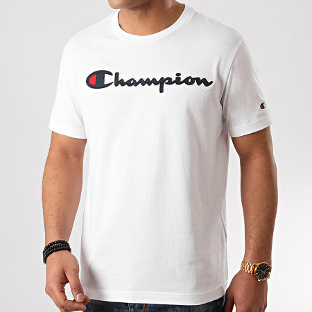 Champion - Tee Shirt 214194 Blanc