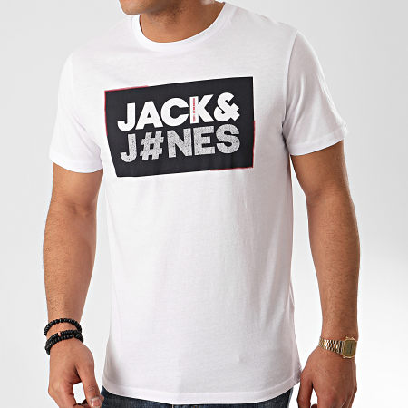 Jack And Jones - Tee Shirt New Tukano Blanc