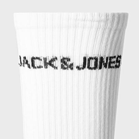 Jack And Jones - Lot De 5 Paires De Chaussettes Basic Logo Blanc