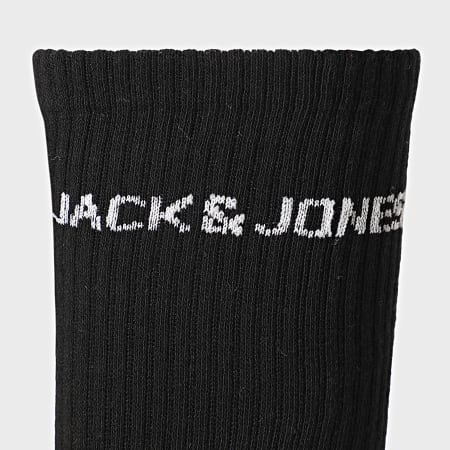 Jack And Jones - 5 Pares De Calcetines Basic Logo Negro