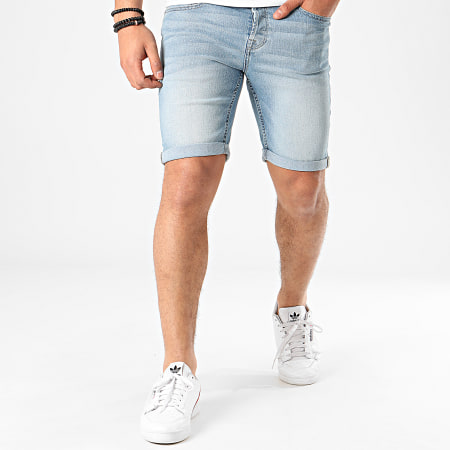 Only And Sons - Short Jean Slim Ply Bleu Wash