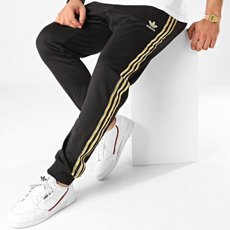 Adidas Originals - Pantalon Jogging A Bandes SST 24 GK0656 Noir Doré