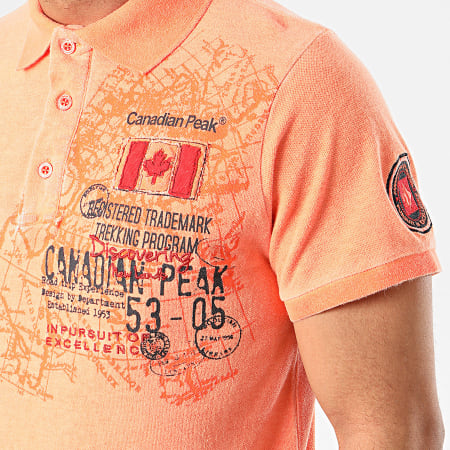 Canadian Peak - Polo Manches Courtes Kantrail Orange