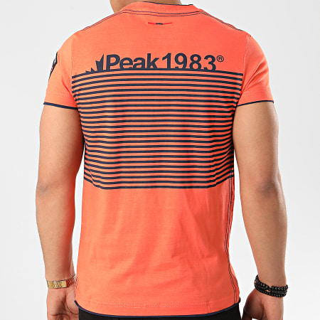 Canadian Peak - Tee Shirt Poche Col V Jerem Orange