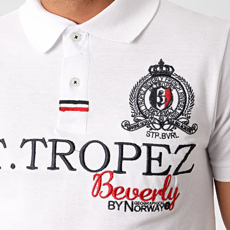 Geographical Norway - Polo Manches Courtes Karses Blanc