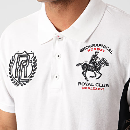Geographical Norway - Polo Manches Courtes Kindy Blanc