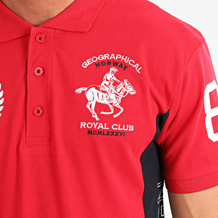 Geographical Norway - Polo Manches Courtes Kindy Rouge