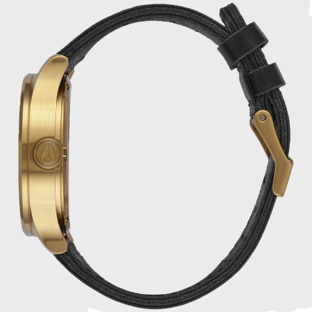 Nixon - Montre Sentry Leather A105-513 Gold Black