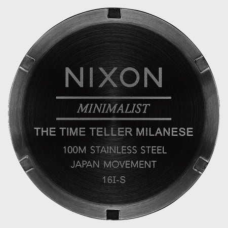 Nixon - Montre Femme Time Teller Milanese A1187-001 All Black