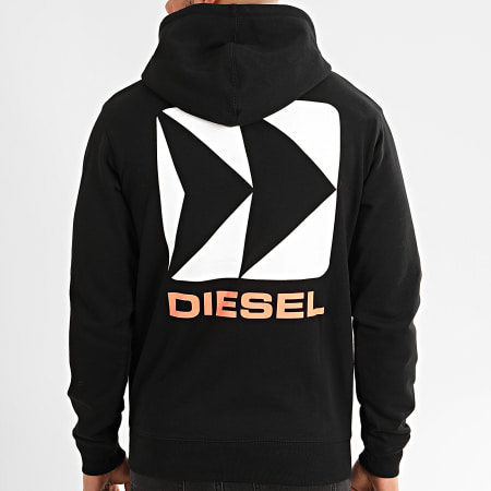 Diesel - Sweat Zippé Capuche Brandon 00SHG0-0HAXD Noir