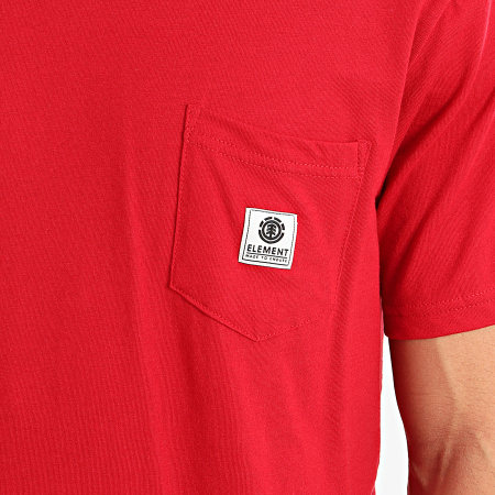 Element - Tee Shirt Poche Basic Label Rouge
