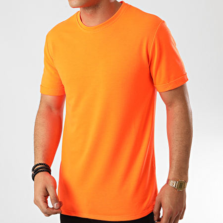 Frilivin - Tee Shirt Oversize 13817 Orange Fluo