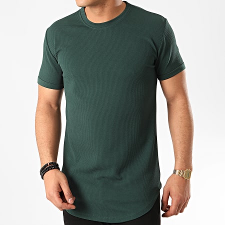 Frilivin - Tee Shirt Oversize 5423 Vert Foncé