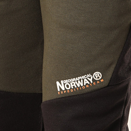 Geographical Norway - Pantalon Jogging Moway Noir Vert Kaki