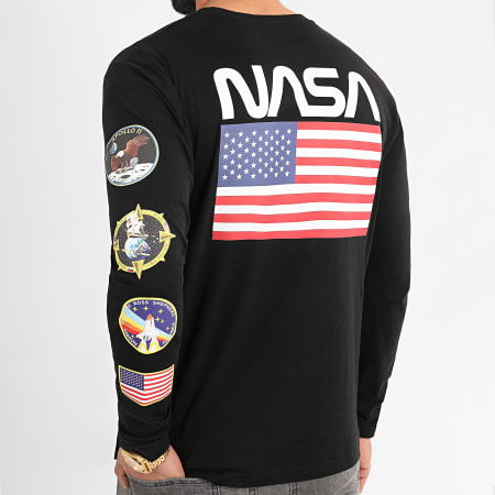NASA - Tee Shirt Manches Longues USA Back Noir
