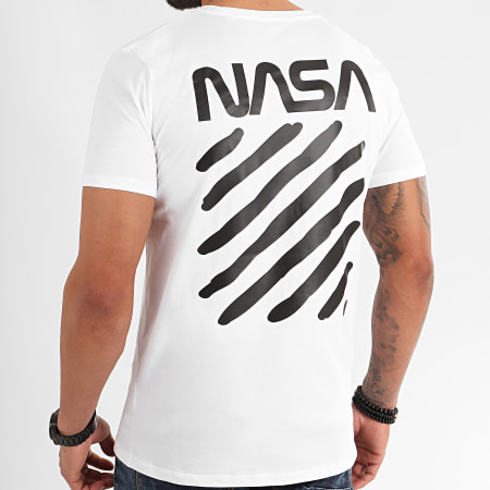 NASA - Tee Shirt Skid Back Blanc