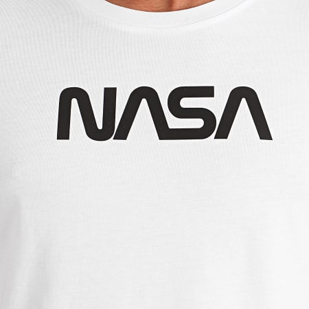 NASA - Tee Shirt Skid Back Blanc