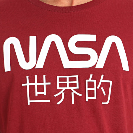NASA - Tee Shirt Japan Bordeaux