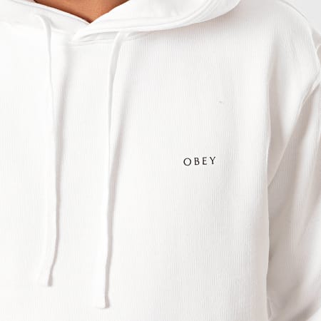 Obey - Sweat Capuche Icon Blanc