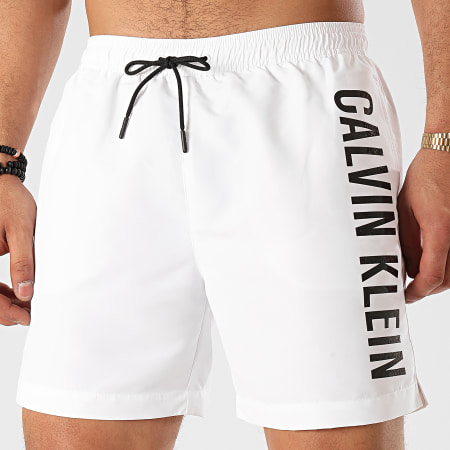 Calvin Klein - Short De Bain Medium Drawstring 0452 Blanc