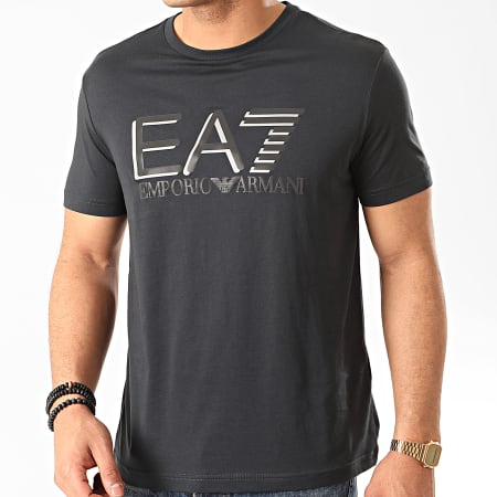 EA7 Emporio Armani - Tee Shirt Réfléchissant 3HPT81-PJ9Z Bleu Marine