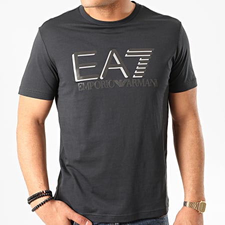 EA7 Emporio Armani - Tee Shirt Réfléchissant 3HPT81-PJ9Z Bleu Marine