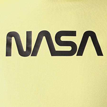 NASA - Sweat Capuche Skid Back Jaune
