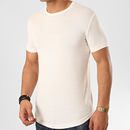 Ikao - Tee Shirt Oversize F817 Blanc Cassé