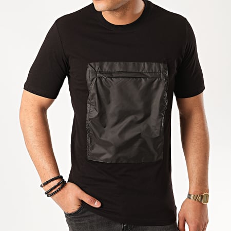 Ikao - Tee Shirt Poche F912 Noir