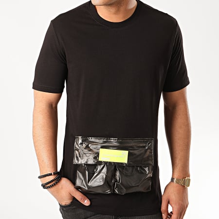 Ikao - Tee Shirt Poche Oversize F878 Noir