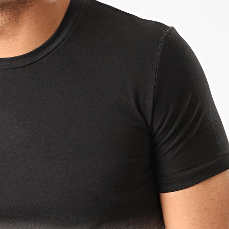 John H - Tee Shirt Oversize T2601 Noir Gris Dégradé