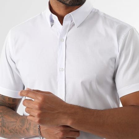 LBO - Chemise Manches Courtes Slim Fit 972 Blanc