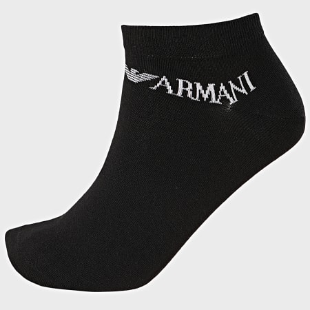 Emporio Armani - Lot De 3 Paires De Chaussettes Calza 300008-0P254 Blanc Noir Bleu Marine