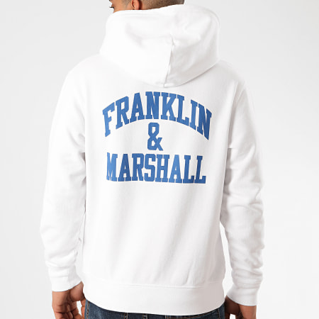 Franklin And Marshall - Sweat Capuche JM5000-2000P01 Blanc