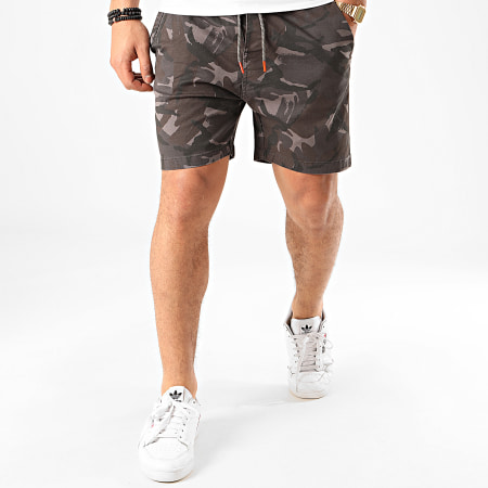 MZ72 - Short Chino Filou Gris Anthracite Camouflage