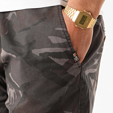MZ72 - Short Chino Filou Gris Anthracite Camouflage
