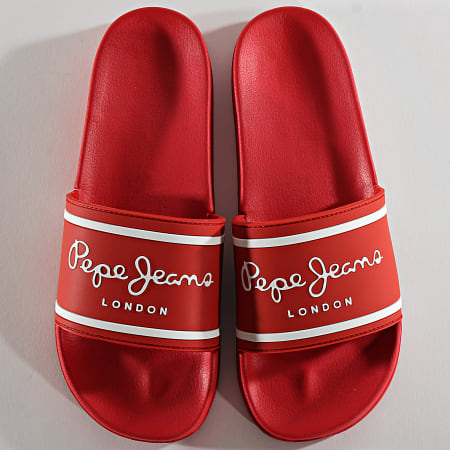 Pepe Jeans - Claquettes Slider Basic PMS70079 Red